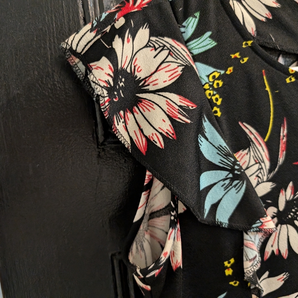 Ihot dress black flowers - Picture 6 of 16